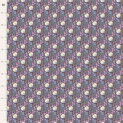 Tilda Fabrics Sanctuary  Cottonfield Eggplant  TIL100574-V15