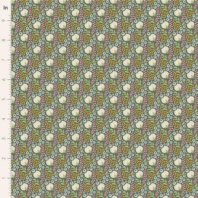 Tilda Fabrics Sanctuary  Cottonfield Greygreen  TIL100579-V15