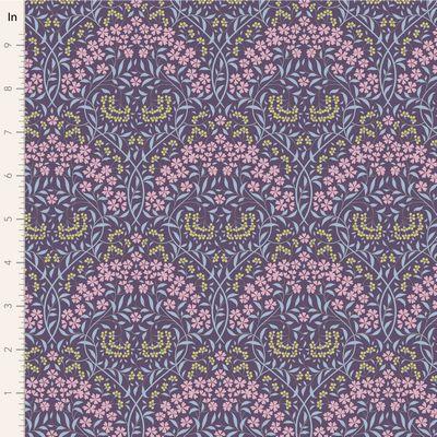 Tilda Fabrics Sanctuary  Larissa Eggplant  TIL100575-V15