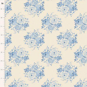 Tilda Fabrics Sunday Brunch Mia Blue 100597