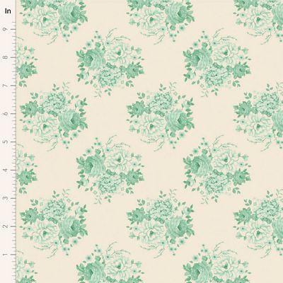 Tilda Fabrics Sunday Brunch Mia Teal 100584