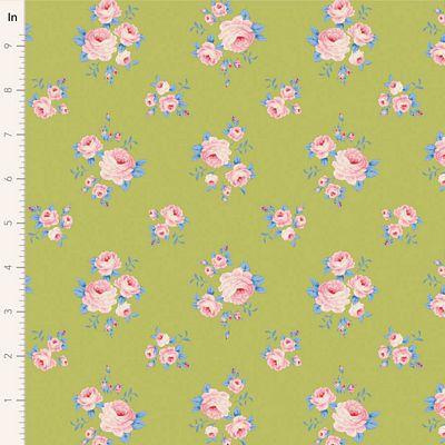 Tilda Fabrics Sunday Brunch Mille Lime 100582