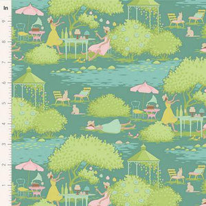 Tilda Fabrics Sunday Brunch Sunday Brunch Teal 100585