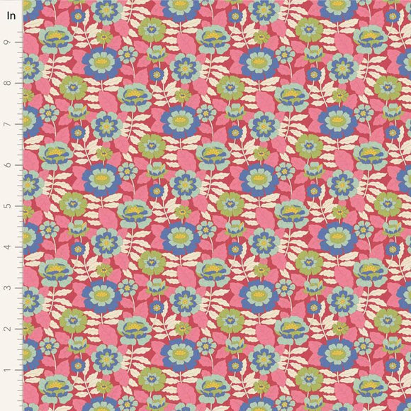 Tilda Fabrics Wallflower Beverly Pink 100610