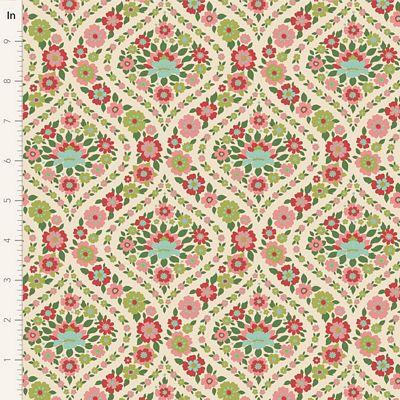 Tilda Fabrics Wallflower Biance Green TIL100617
