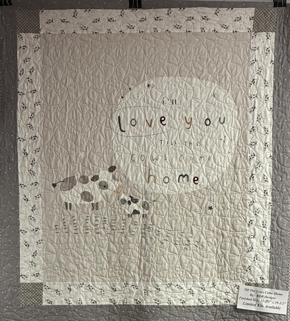 Till The Cows Come Home Quilt Kit finished size 52.5