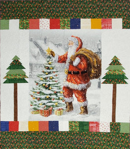 White Christmas Quilt Kit finished size 59"x67.5" pattern by Riley Blake Designs
