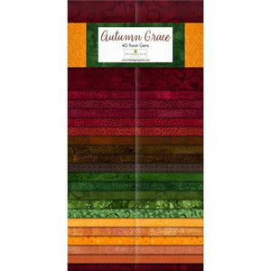 Wilmington Prints Autumn Grace 40 Karat Gems Jelly Roll 40 strips 2.5"x43" each