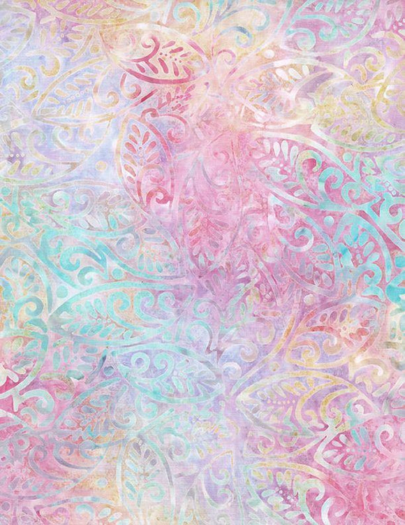 Wilmington Prints Candy Crush Large Leaves Multi 1400-22221-345