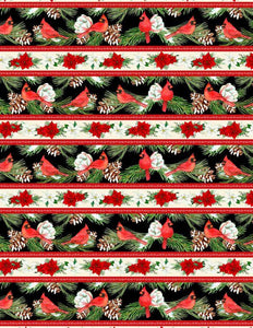 Wilmington Prints Cardinal Cozy Repeating Stripe Multi 1665-33889-973