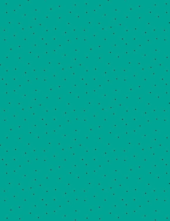 Wilmington Prints Classics Pindots Dark Teal on Teal 1817-39131-747