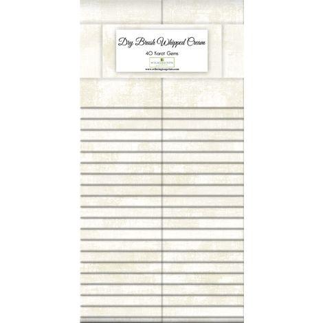 Wilmington Prints Dry Brush Whipped Cream 40 Karat 40 strips measuring 2.5