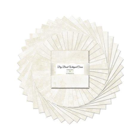 Wilmington Prints Dry Brush Whipped Cream 5 Karat Gems (Five Inch Squares) 506-117-506