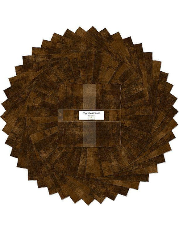 Wilmington Prints Essentials Dry Brush Chocolate Layer Cake 512-140-512
