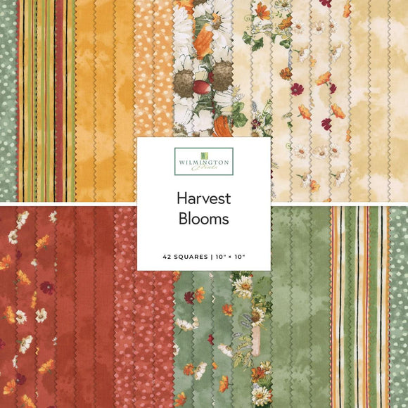 Wilmington Prints Harvest Blooms 10K 42 Squares measuring 10