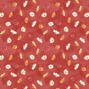 Wilmington Prints Harvest Blooms Red 3028 30102 383