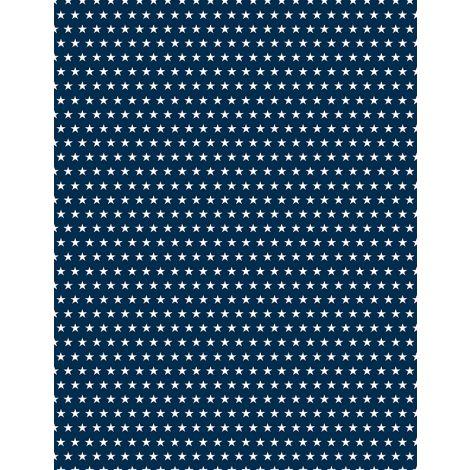 Wilmington Prints Hearts Anthem Stars All Over Blue  1031-84479-411