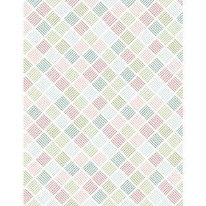 Wilmington Prints Juliette Diagonal Stripes White/Multi  3064-29207-137