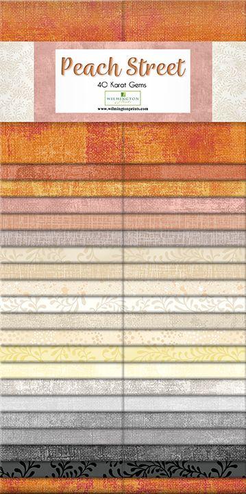 Wilmington Prints Peach Street 40 Karat 40 assorted strips measuring 2.5