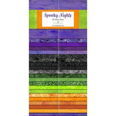 Wilmington Prints Spooky Nights 40 Karat Gems Jelly Roll 40 strips 2.5