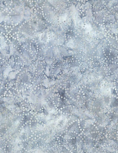 Wilmington Prints Starlight Blue Circle Dots  Batik 22293-441