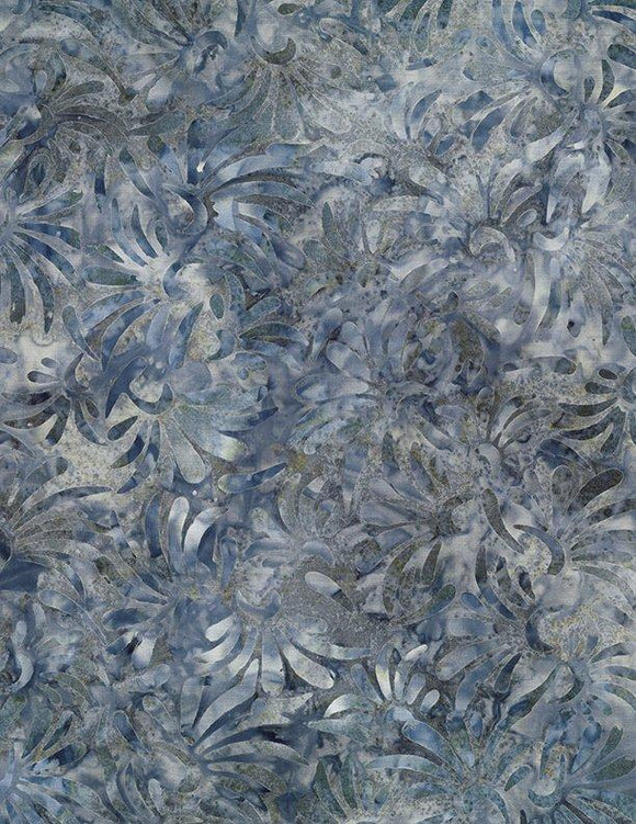Wilmington Prints Starlight Blue Petal Toss   Batik 22289-474