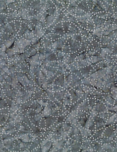 Wilmington Prints Starlight Grey Cream Circle Dots  Batik 22293-915