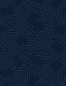 Wilmington Prints Stars of Valor  Flag Texture All Over Navy  3028 30091 444
