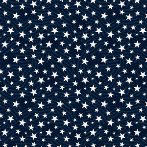 Wilmington Prints Stars of Valor Stars and Stripes All Over Navy 3028 30089 441