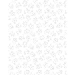 Wilmington Prints Stocking Stuffers 2  Gingerbread Men  White on White 39189-100