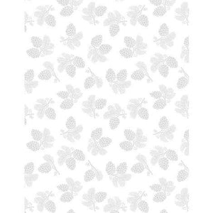 Wilmington Prints Stocking Stuffers 2  Pinecone Toss  White on White 39166-100