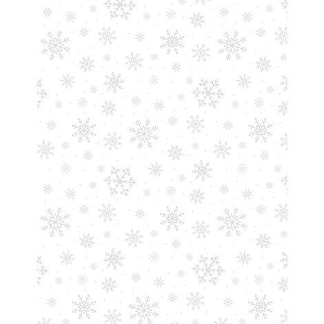 Wilmington Prints Stocking Stuffers 2  Snowflakes All Over White on White 39169-100