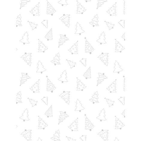 Wilmington Prints Stocking Stuffers 2  Trees  White on White 39187-100