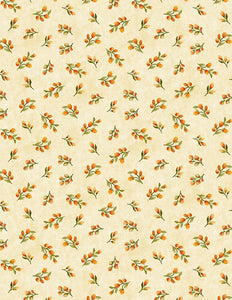 Wilmington Prints Sunflower Splendor Floral Bud Toss Cream  3023-83331-287