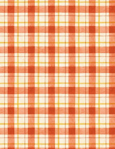 Wilmington Prints Sunflower Splendor Plaid Cream/Red  3023-83332-235