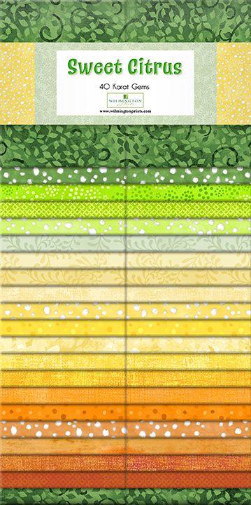 Wilmington Prints Sweet Citrus Essentials 40 Karat Gems 40 pieces 2.5