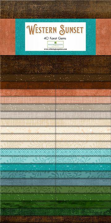 Wilmington Prints Sweet Western Sunset Essentials 40 Karat Gems 40 pieces 2.5
