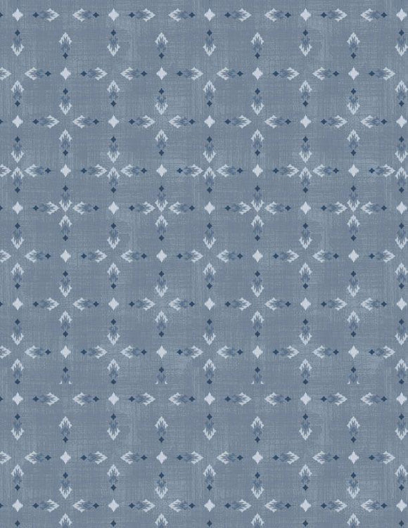 Wilmington Prints Timberland Trails Tribal All Over Blue 3070-45607-444
