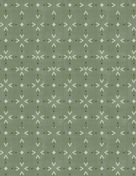 Wilmington Prints Timberland Trails Tribal All Over Green 3070-45607-777