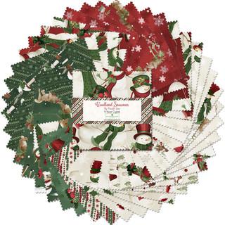 Wilmington Prints Woodland Snowmen 5 Karat Gems (Five In Squaes) 508-861-508