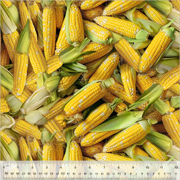Windham Fabrics A La Carte Have a Corntastic Day  Maize  54402D-1