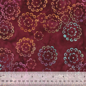 Windham Fabrics Dahlia Garden Orange   Batik Cotton 3806Q-X