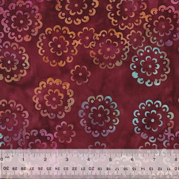 Windham Fabrics Dahlia Garden Orange   Batik Cotton 3806Q-X