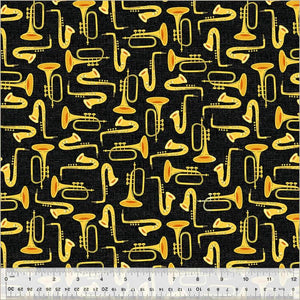 Windham Fabrics FeelingJazzy Duet Black/Multi 54430-1