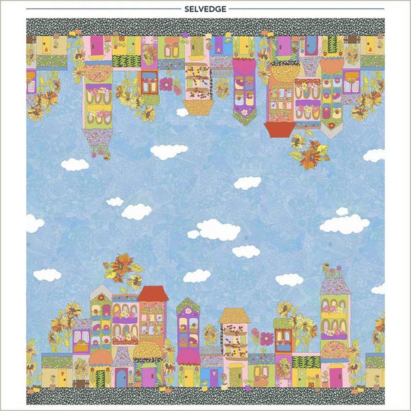 Windham Fabrics Flowers on Main My Street Double Border 54890D-1