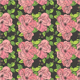 Windham Fabrics Flowers on Main Petal and Pollen Charcoal 54892-3