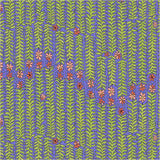 Windham Fabrics Flowers on Main Stem to Stem Periwinkle 54893-7