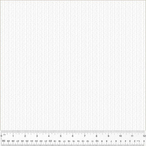 Windham Fabrics Frosting Ticking Stripe White on White 54609-1