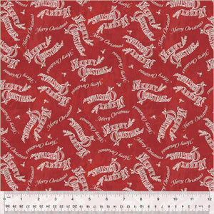 Windham Fabrics Jolly Christmas Merry Christmas Red  54492-5