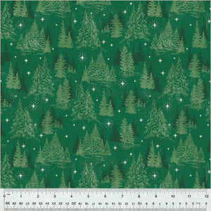Windham Fabrics Jolly Christmas  Winter Forest Green 54490-3